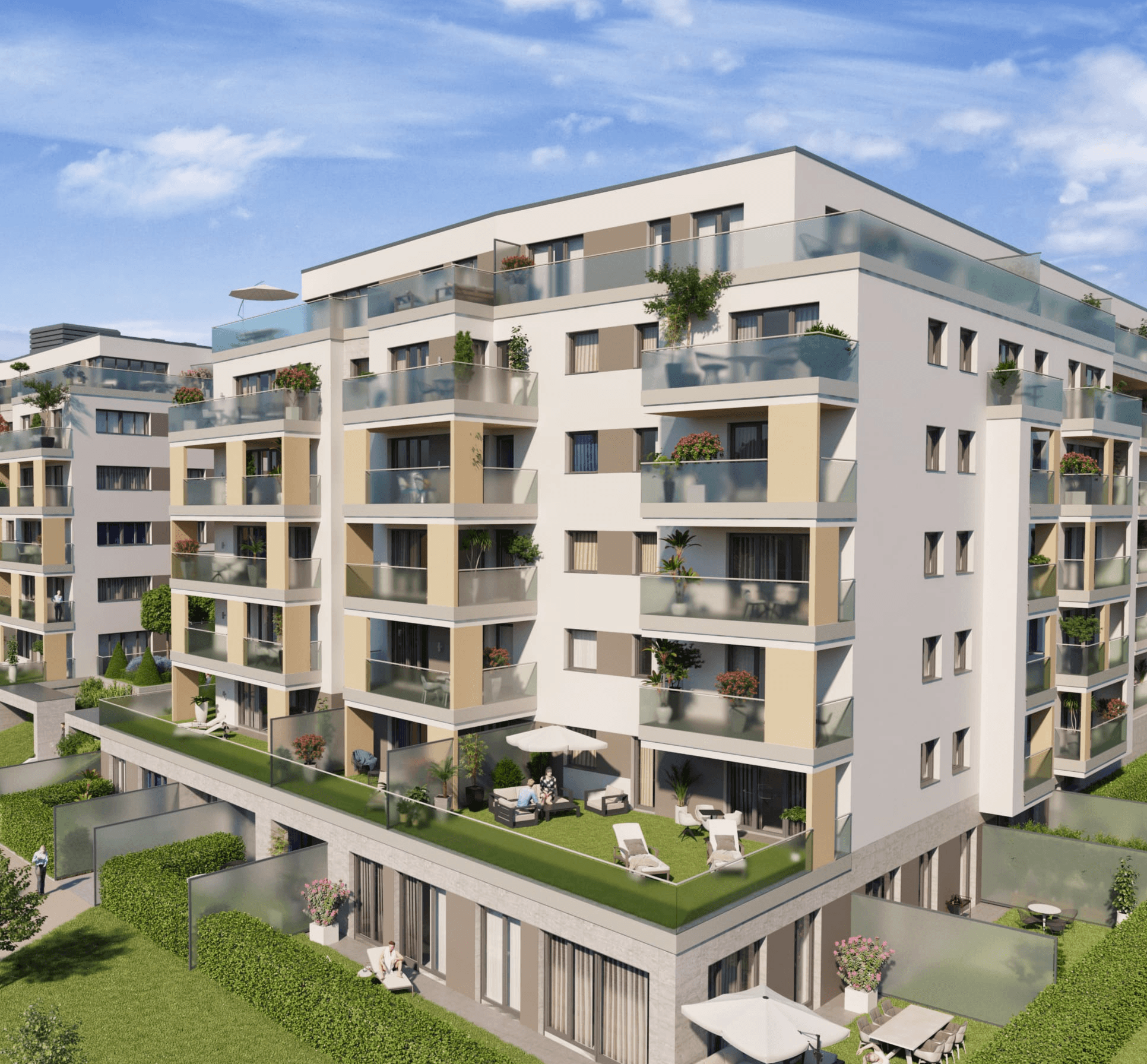 Visual design of Le Jardin residental park