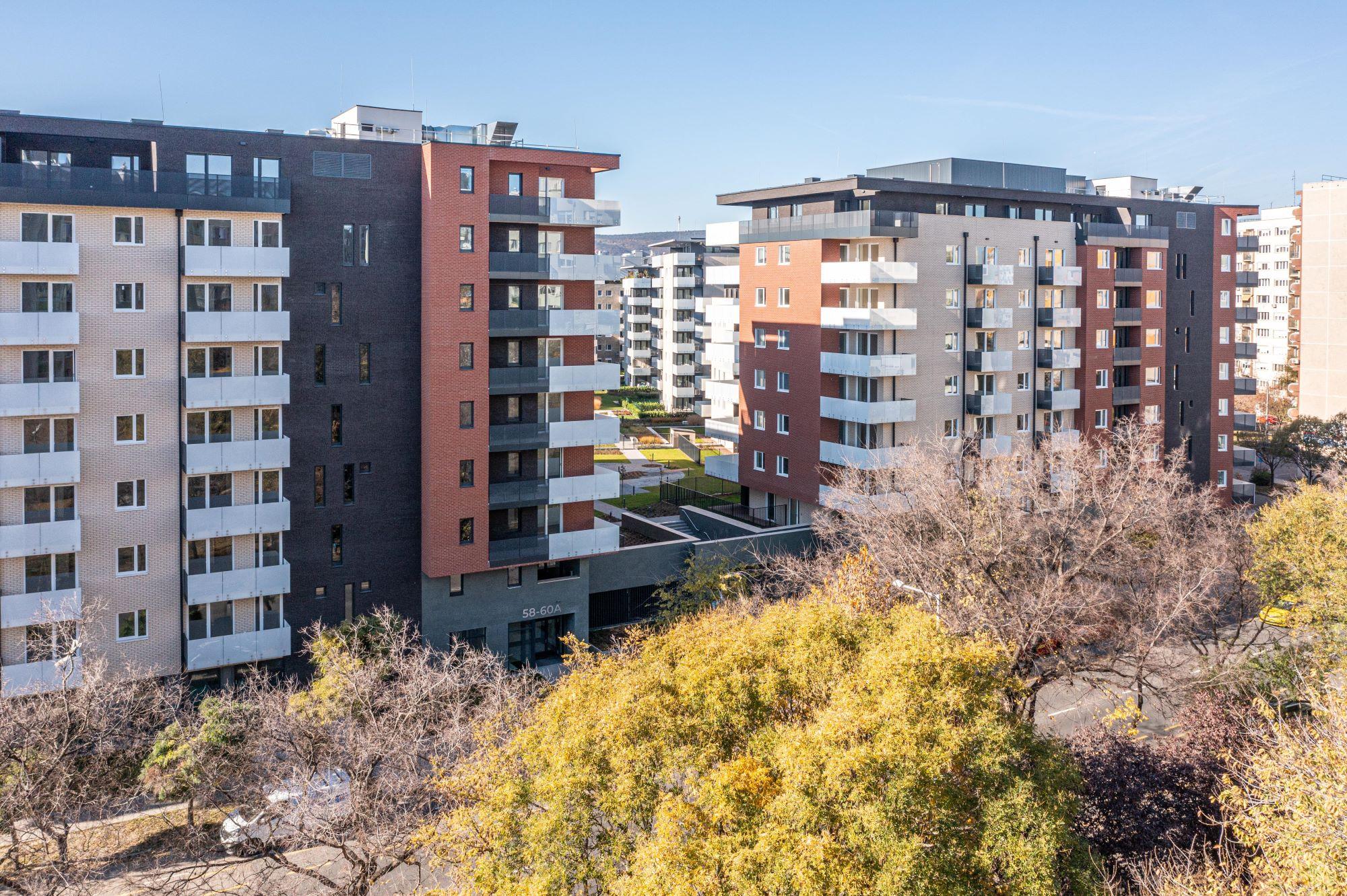Kassák Terrace lakópark drónfotó