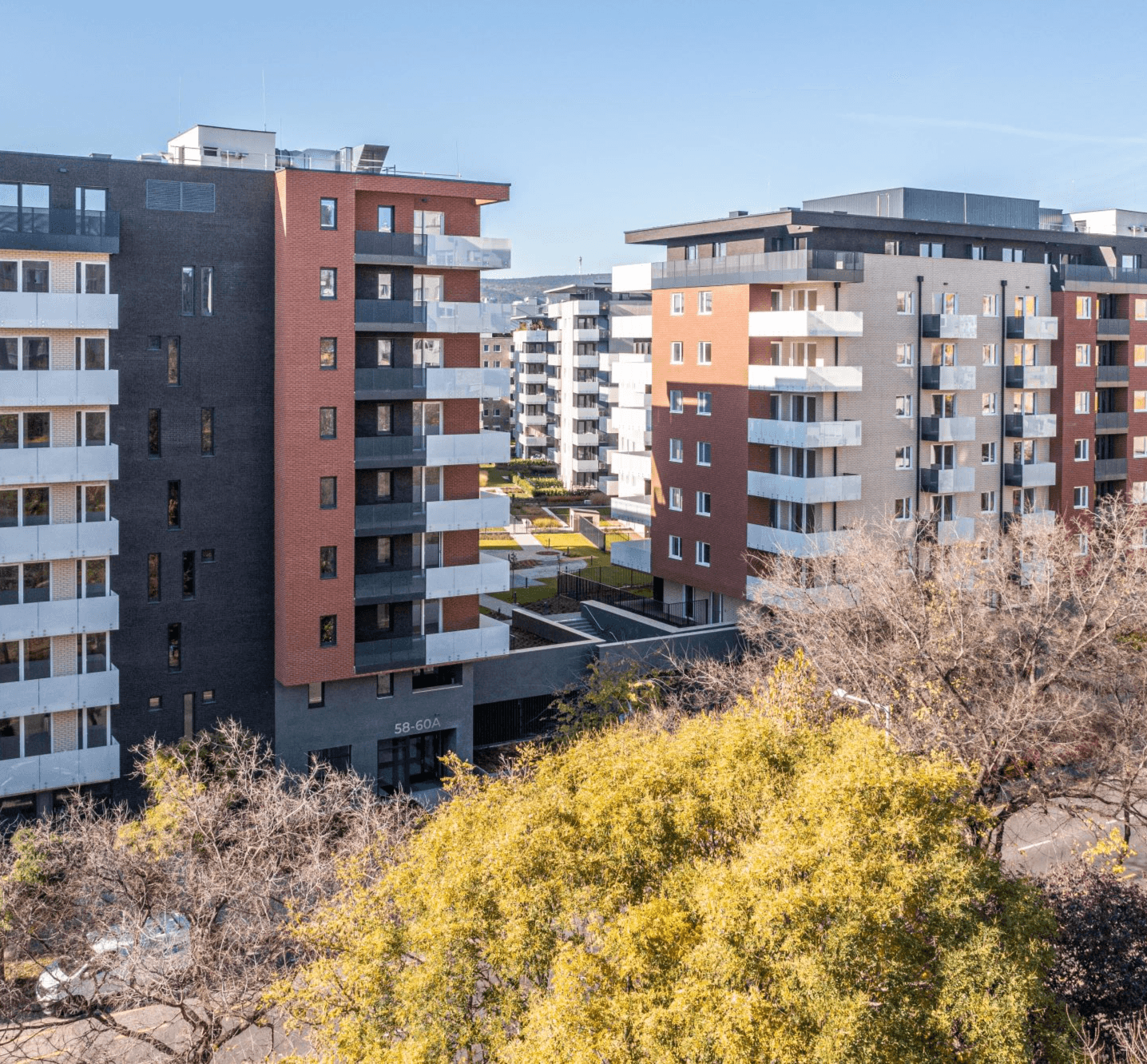 Kassák Terrace lakópark látványterv