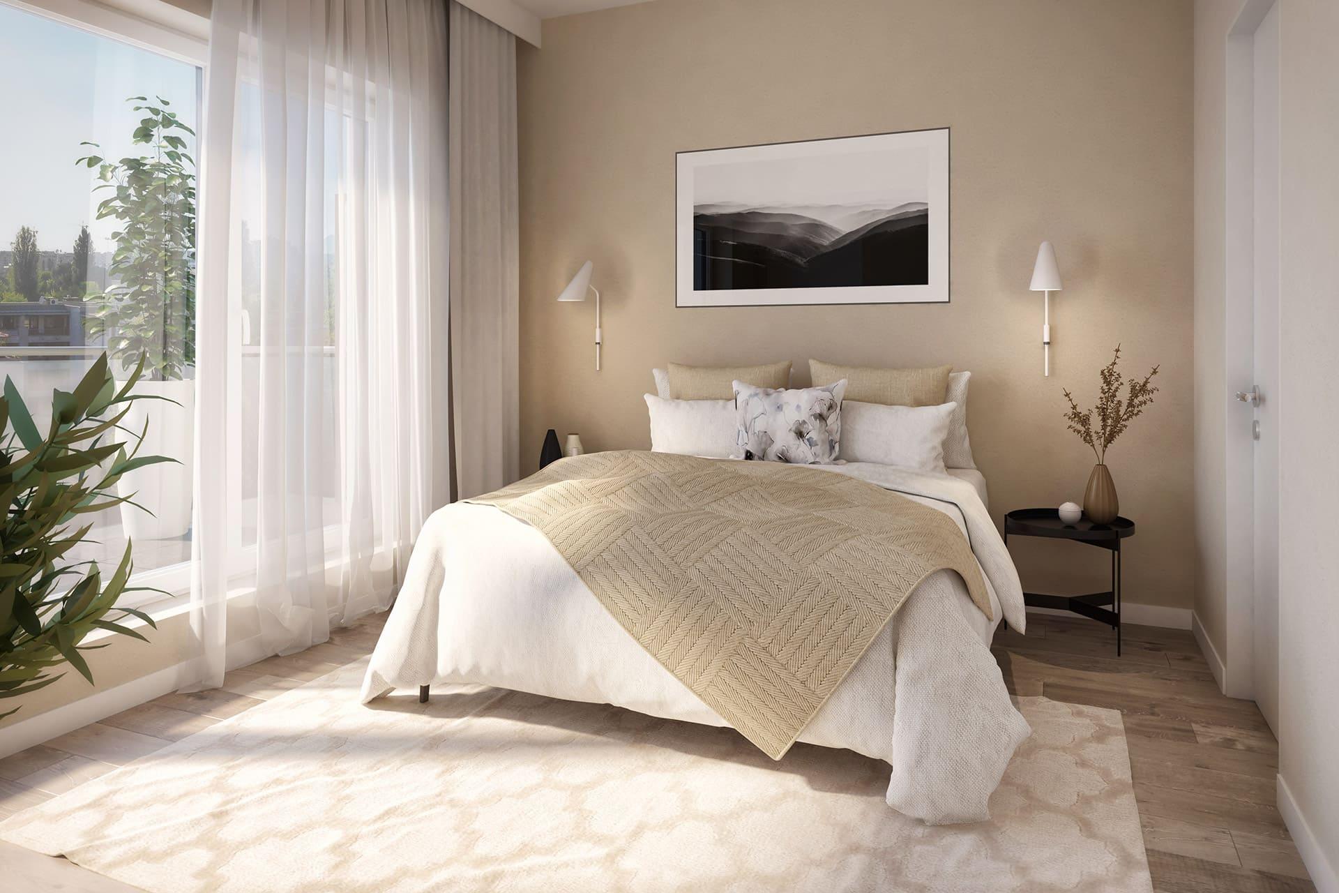 Furnished bedroom