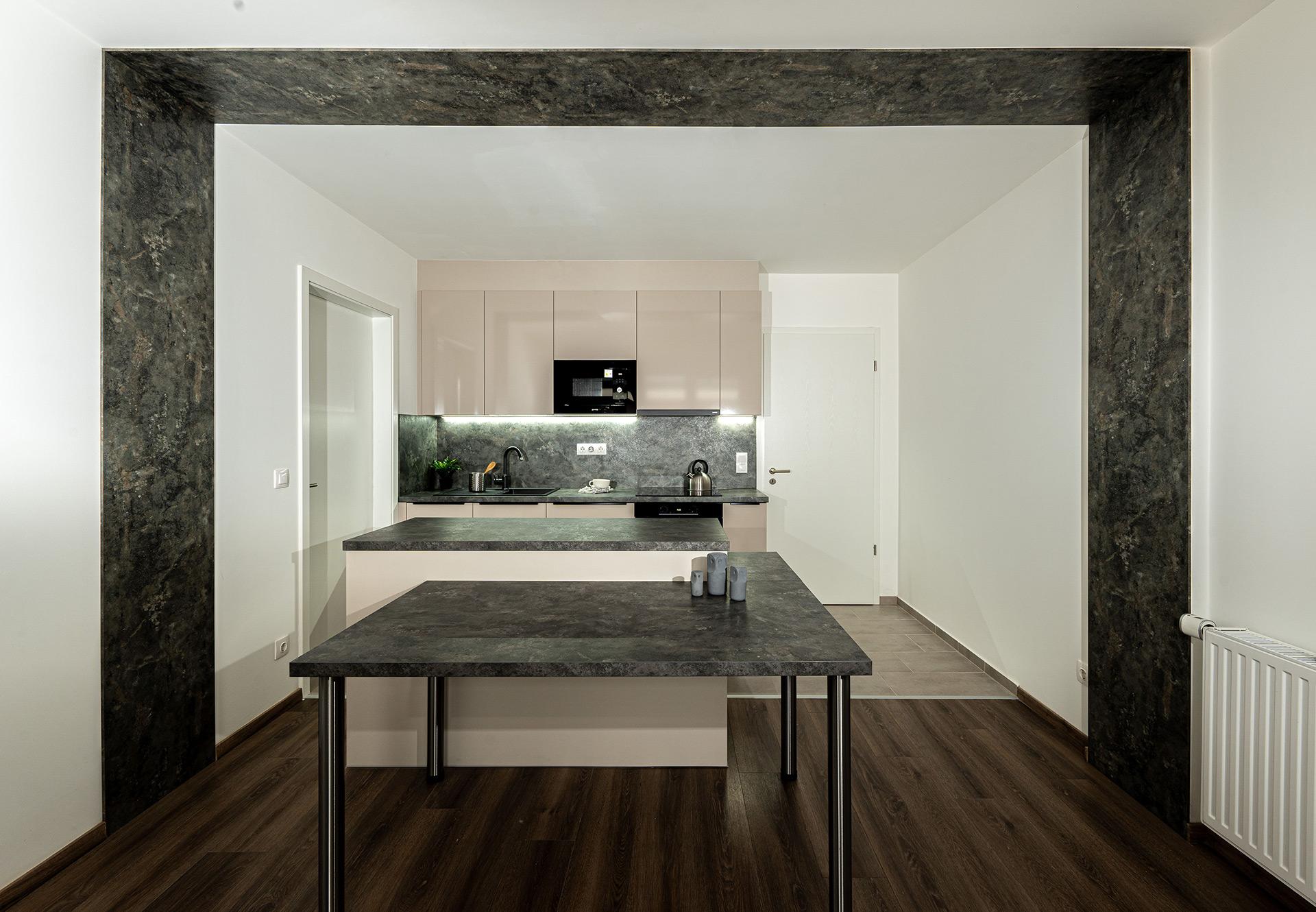 Built-in furniture in the kitchen