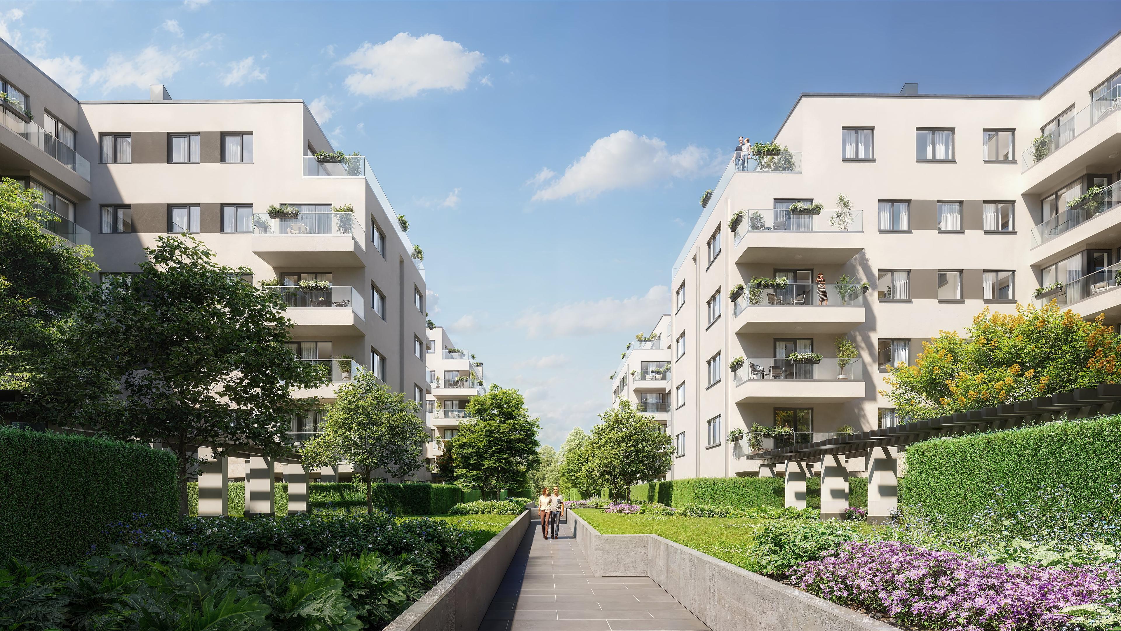 Le Jardin 2 lakópark látványterve