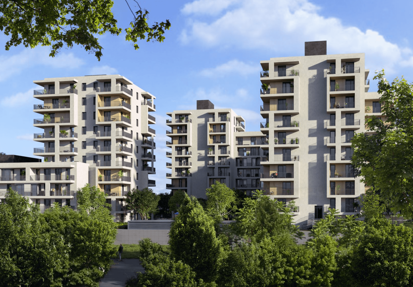 Római Park lakópark látványterve