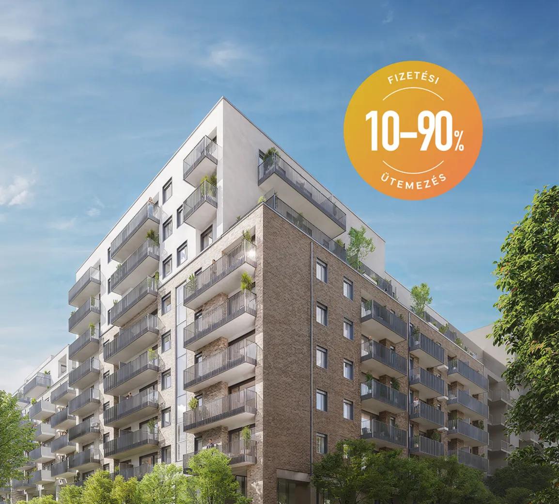 Park West Rise lakópark látványterv