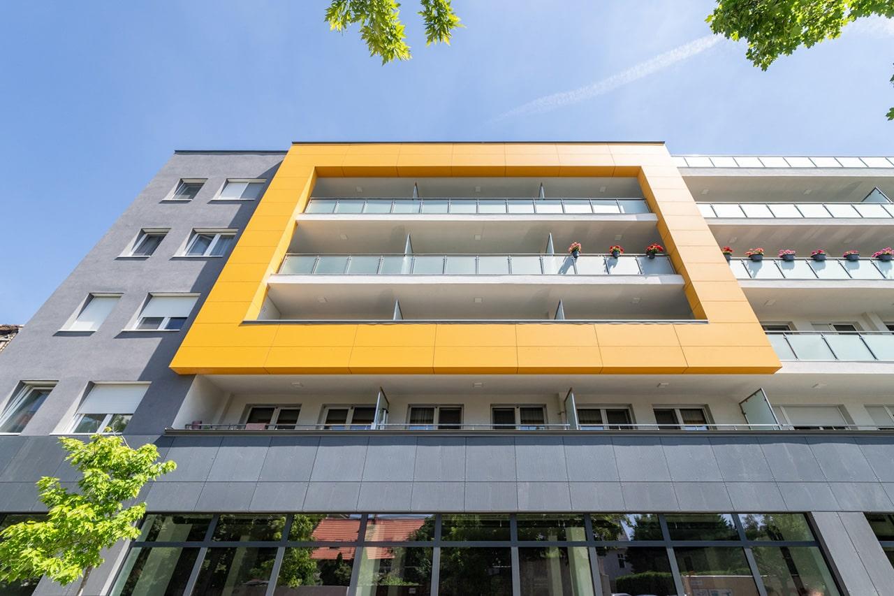 Metropolitan Garden lakópark homlokzata