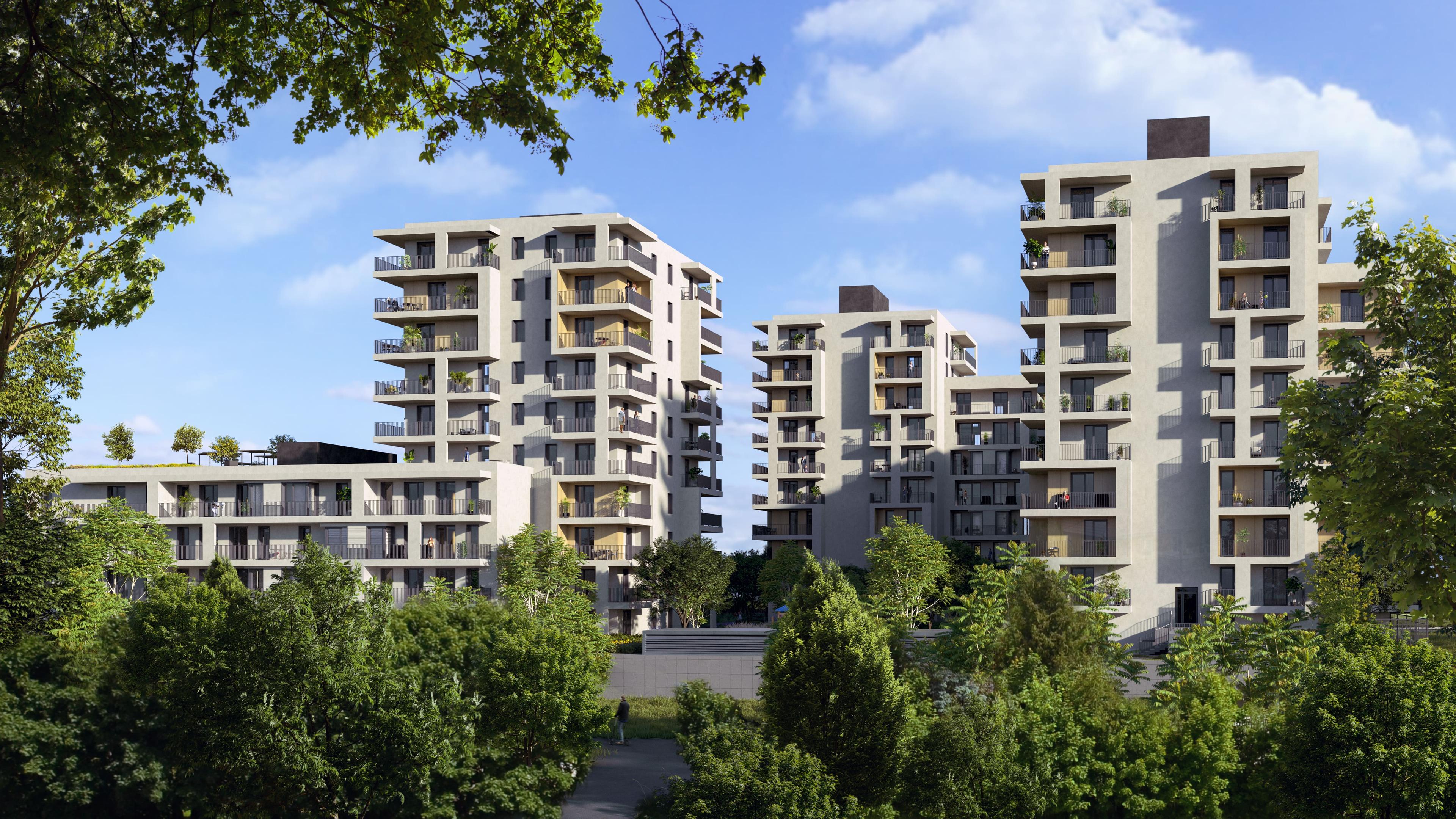 Római Park lakópark látványterve