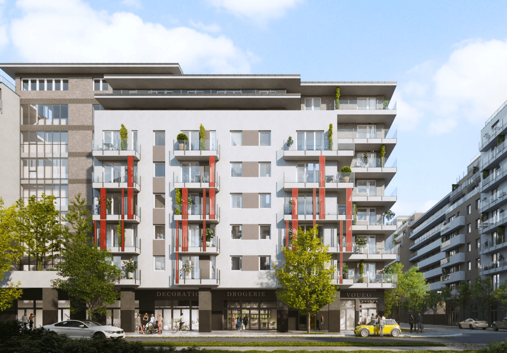 Park West 3 lakópark látványterve