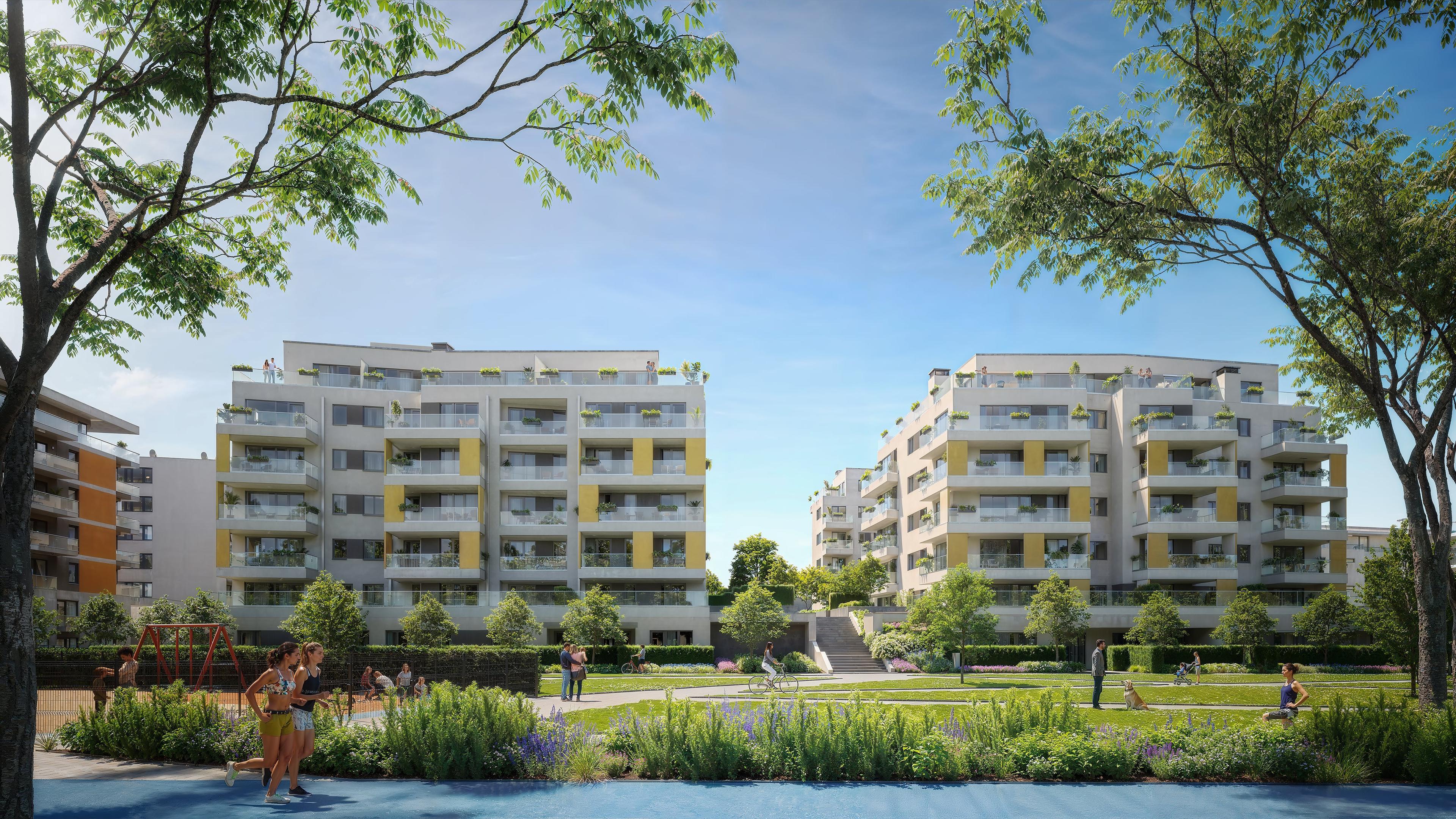 Le Jardin 2 lakópark látványterve