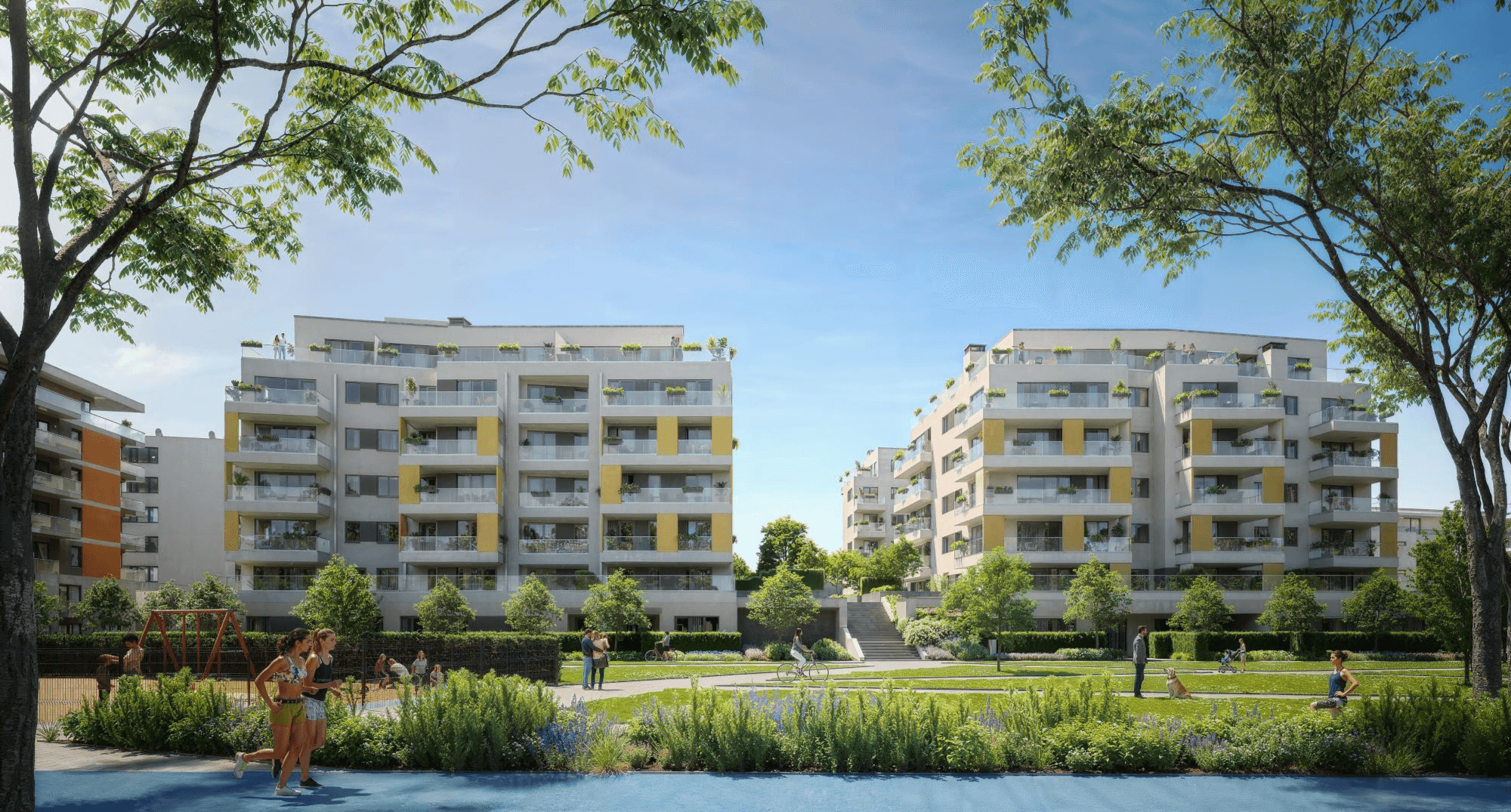 Le Jardin 2 lakópark látványterve