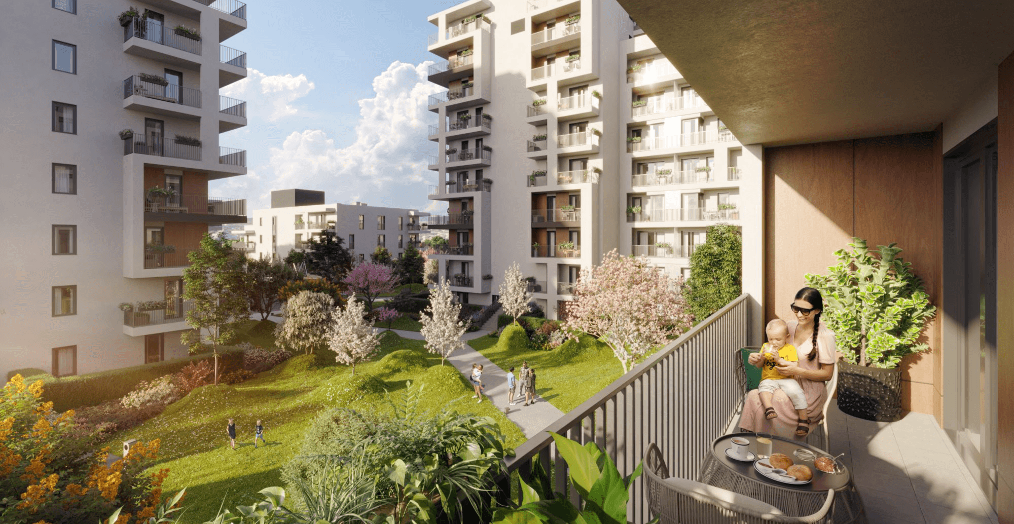 Római Park lakópark látványterve