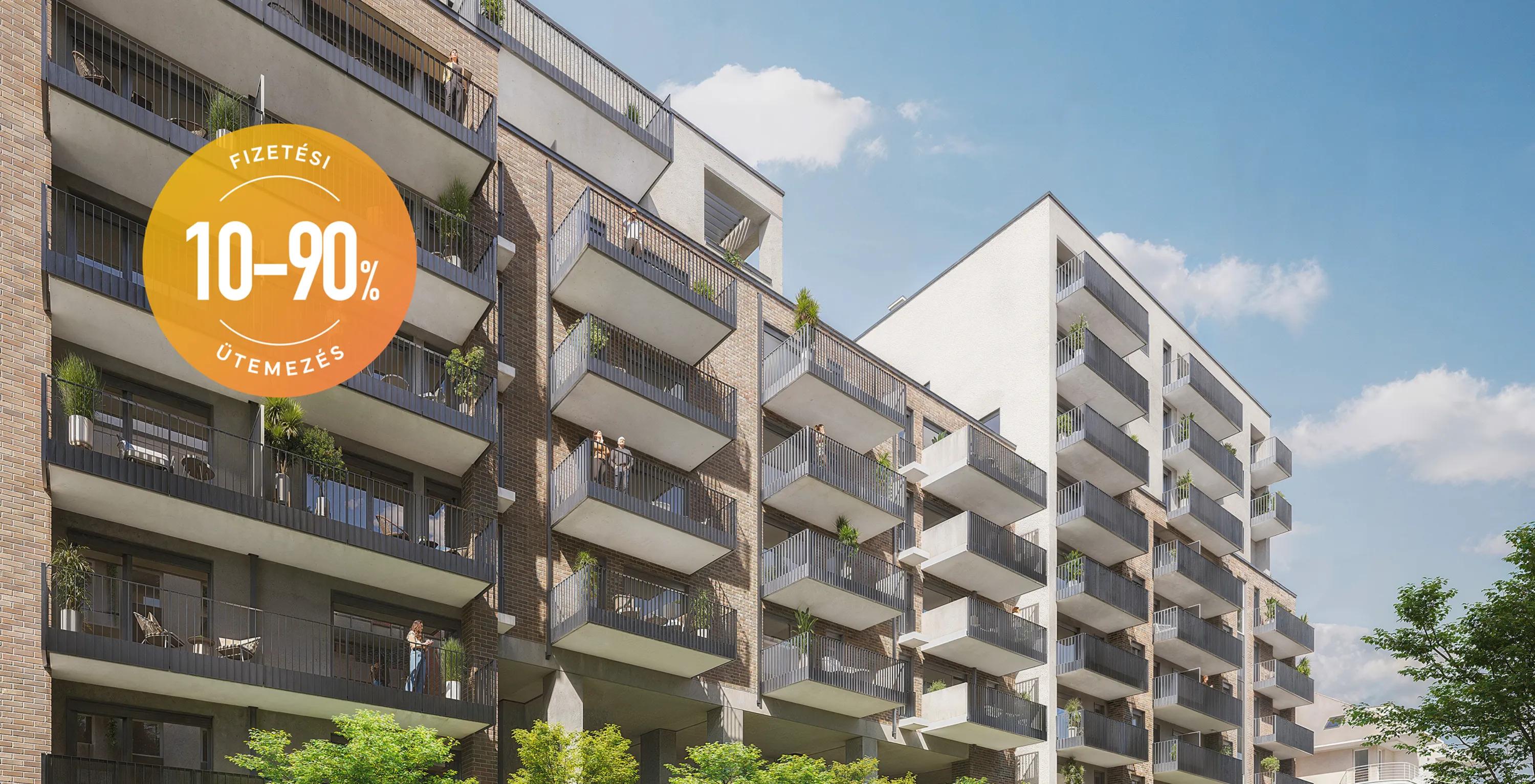 Park West Rise lakópark látványterv