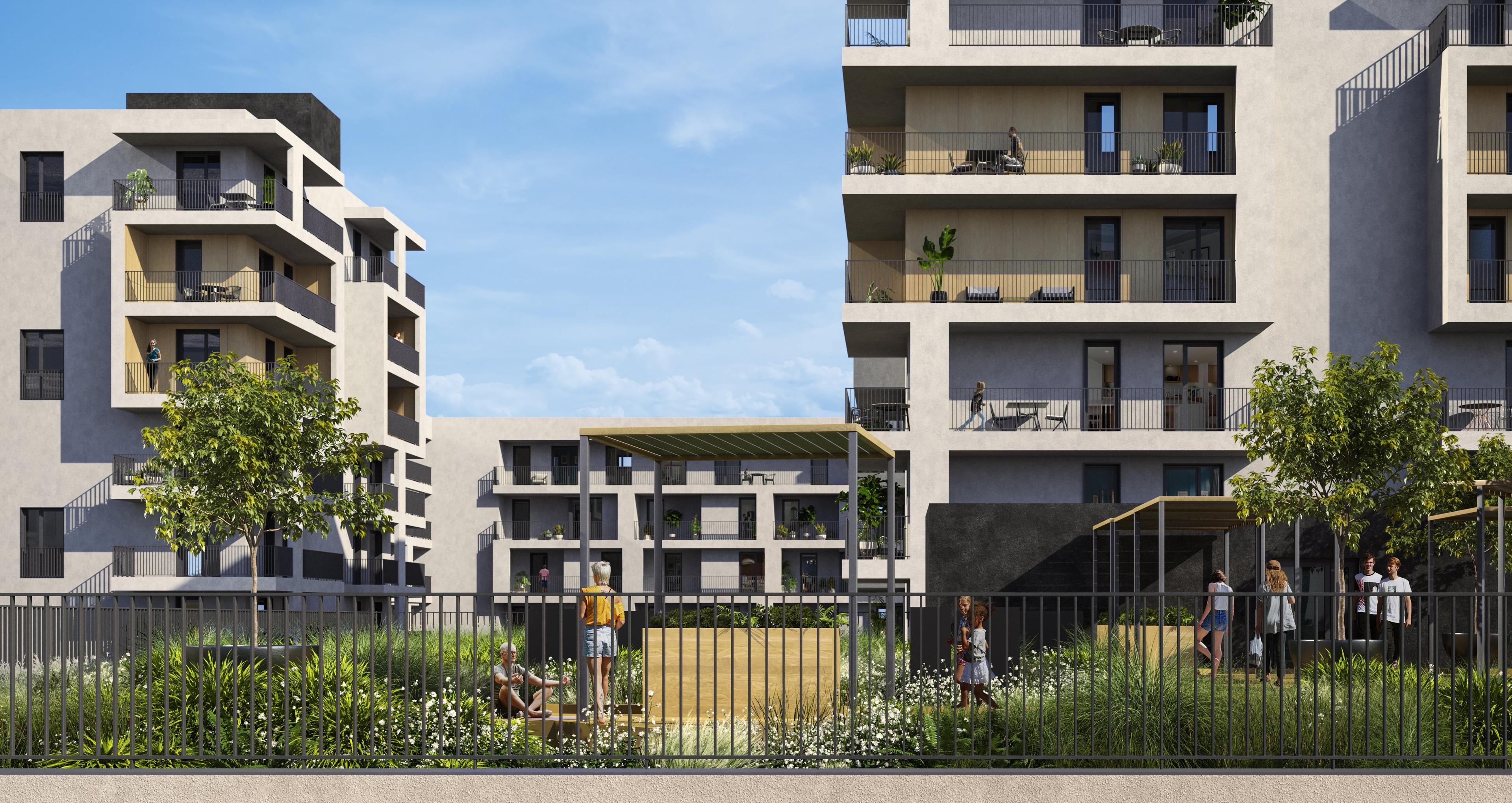 Római Park lakópark látványterve