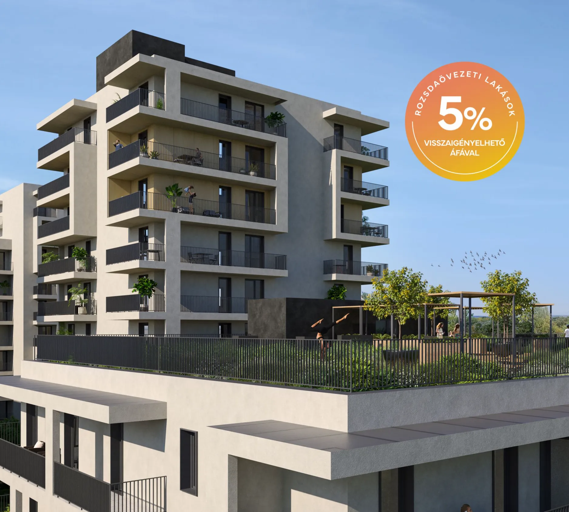 Római Park lakópark látványterv